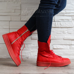 ДАМСКИ КЕЦОВЕ ЕСТЕСТВЕНА КОЖА 2702-0011900 RED