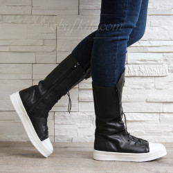ДАМСКИ КЕЦОВЕ ЕСТЕСТВЕНА КОЖА 2702-0021900 BLACK