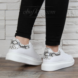 ДАМСКИ КЕЦОВЕ 1303-0001919 WHITE/SNAKE