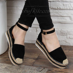 ДАМСКИ САНДАЛИ НА ПЛАТФОРМА 1303-99691924 BLACK