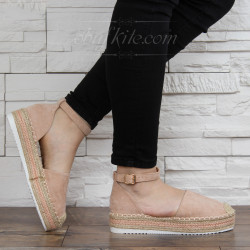 ДАМСКИ САНДАЛИ НА ПЛАТФОРМА 1303-99691924 PINK