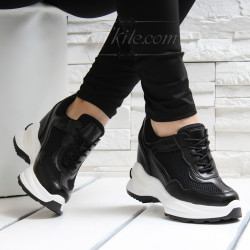 ДАМСКИ КЕЦОВЕ НА ПЛАТФОРМА 2603-2661945 BLACK