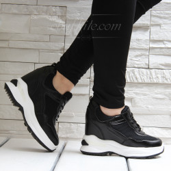 ДАМСКИ КЕЦОВЕ НА ПЛАТФОРМА 2603-2661945 BLACK