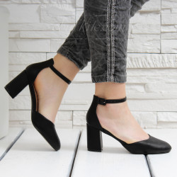 ДАМСКИ САНДАЛИ НА ТОК 2903-1171923 BLACK-PU
