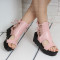 ДАМСКИ САНДАЛИ НА ПЛАТФОРМА - TS0021928 PINK