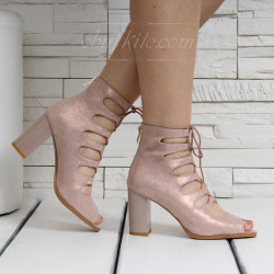 ДАМСКИ САНДАЛИ НА ТОК - L2401936 PINK