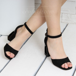 ДАМСКИ САНДАЛИ НА ТОК - R841932 BLACK