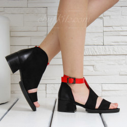 ДАМСКИ САНДАЛИ НА ТОК - 0561937 BLACK
