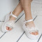 ДАМСКИ САНДАЛИ НА ПЛАТФОРМА - 8019327 WHITE