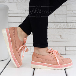 ДАМСКИ ЕЖЕДНЕВНИ ОБУВКИ НА ПЛАТФОРМА 0804-556101911 PINK