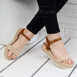 ДАМСКИ САНДАЛИ 0804-Y82241921 BEIGE