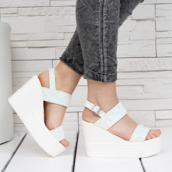ДАМСКИ САНДАЛИ НА ПЛАТФОРМА 1704-2511927 WHITE