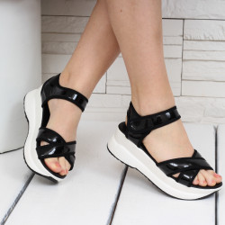 ДАМСКИ САНДАЛИ НА ПЛАТФОРМА - 23041903 BLACK