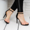 ДАМСКИ САНДАЛИ НА ТОК - 26041903 BLACK/PINK