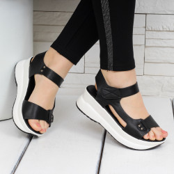 ДАМСКИ САНДАЛИ НА ПЛАТФОРМА - 26041905 BLACK