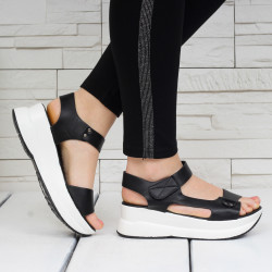 ДАМСКИ САНДАЛИ НА ПЛАТФОРМА - 26041905 BLACK