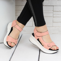 ДАМСКИ САНДАЛИ НА ПЛАТФОРМА - 26041905 PINK