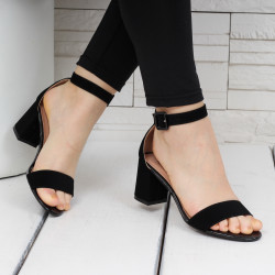 ДАМСКИ САНДАЛИ НА ТОК - 02051905 BLACK