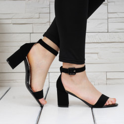 ДАМСКИ САНДАЛИ НА ТОК - 02051905 BLACK