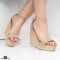 ДАМСКИ САНДАЛИ НА ПЛАТФОРМА - 01061903 BEIGE