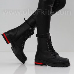 ДАМСКИ БОТИ - 1910-250202071 BLACK-PU