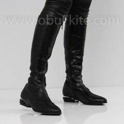 ДАМСКИ БОТУШИ - 1910-0455202775 BLACK-SNAKE
