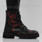 ДАМСКИ БОТИ - 2409-6001202023 BLACK-RED