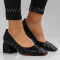 ДАМСКИ ОБУВКИ НА ТОК - 0311-955202001 BLACK-LACI