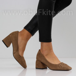 ДАМСКИ ОБУВКИ НА ТОК - 0311-955202001 BEIGE