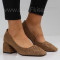 ДАМСКИ ОБУВКИ НА ТОК - 0311-955202001 BEIGE
