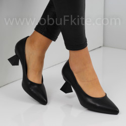 ДАМСКИ ОБУВКИ НА ТОК - 1910-0220202011 BLACK-PU
