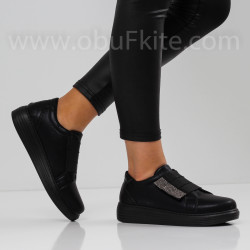 ДАМСКИ КЕЦОВЕ - 0311-398202104 BLACK-PU