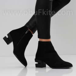 ДАМСКИ БОТИ НА ТОК - 0311-3363506202509 BLACK
