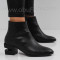 ДАМСКИ БОТИ НА ТОК - 0311-3363506202509 BLACK-KROKO