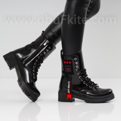 ДАМСКИ БОТИ - 22091904 BLACK/LACI