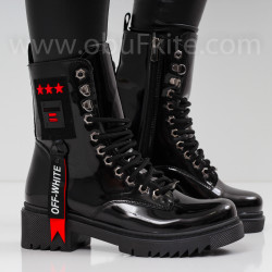 ДАМСКИ БОТИ - 22091904 BLACK/LACI