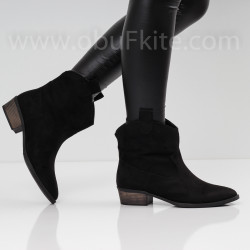 ДАМСКИ БОТИ НА ТОК - 22091906 BLACK
