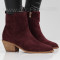 ДАМСКИ БОТИ НА ТОК - 22091907 WINE RED