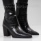 ДАМСКИ БОТИ НА ТОК - 22091913 BLACK/CROCO