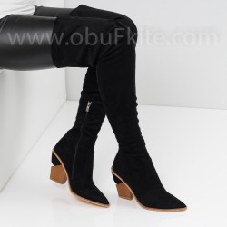 ДАМСКИ ЧИЗМИ НА ТОК - 22091914 BLACK