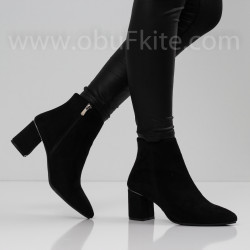 ДАМСКИ БОТИ НА ТОК - 0411-111202001 BLACK