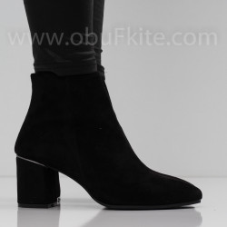ДАМСКИ БОТИ НА ТОК - 0411-111202001 BLACK