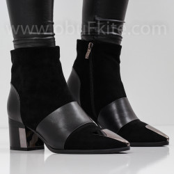 ДАМСКИ БОТИ НА ТОК - 23091911 BLACK
