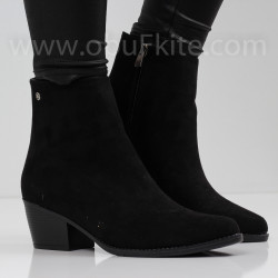 ДАМСКИ БОТИ НА ТОК - 0411-5221202005 BLACK