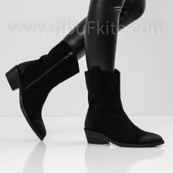 ДАМСКИ БОТИ НА ТОК - 23091918 BLACK