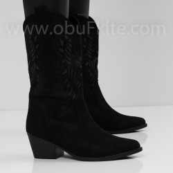 ДАМСКИ БОТИ НА ТОК - 0411-5222202307 BLACK