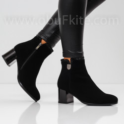 ДАМСКИ БОТИ НА ТОК - 23091923 BLACK