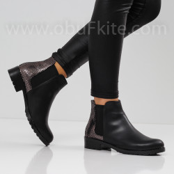 ДАМСКИ БОТИ - 1910-810201424 BLACK-PU
