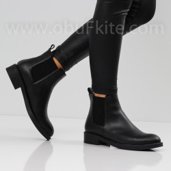 ДАМСКИ БОТИ - 0411-14202009 BLACK-PU