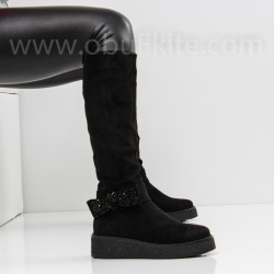 ДАМСКИ БОТУШИ - 23091930 BLACK